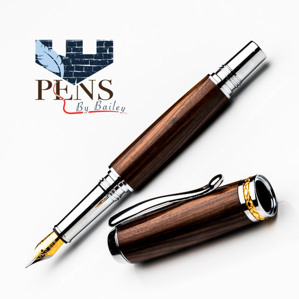 Monterillo Rosewood Fountain Pen or Rollerball in One